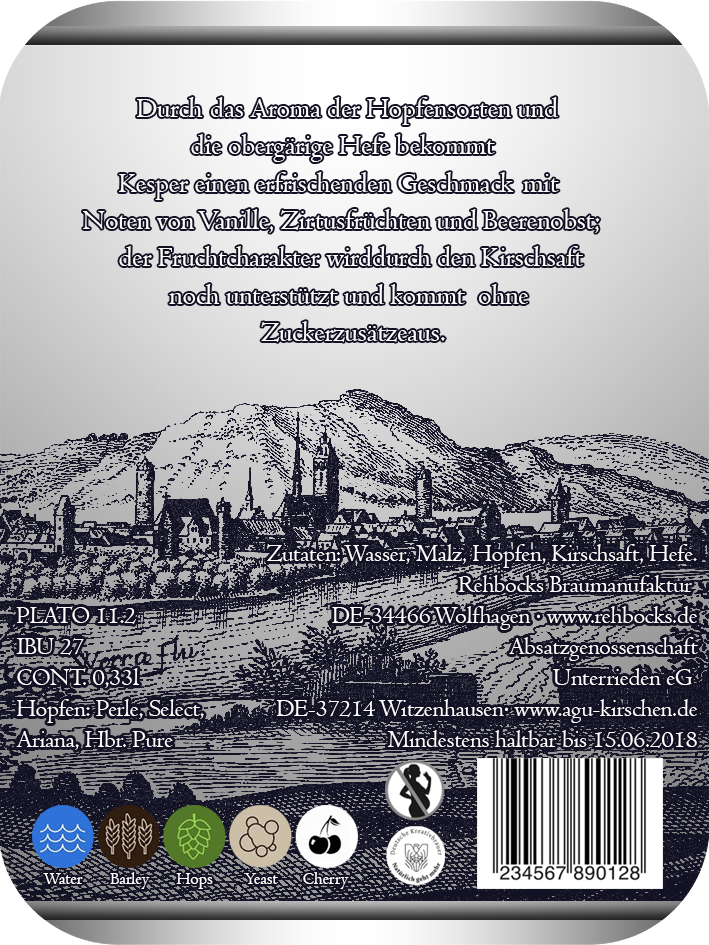 Etikett-Design von Nordic Designer für Rehbocks Braumanufaktur | Design #17970820