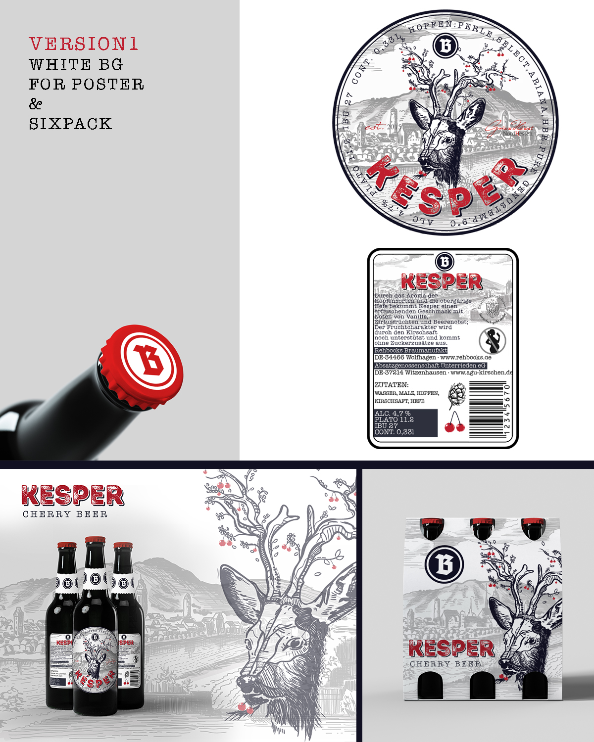 Label Design by deadPixel for Rehbocks Braumanufaktur | Design #18079859