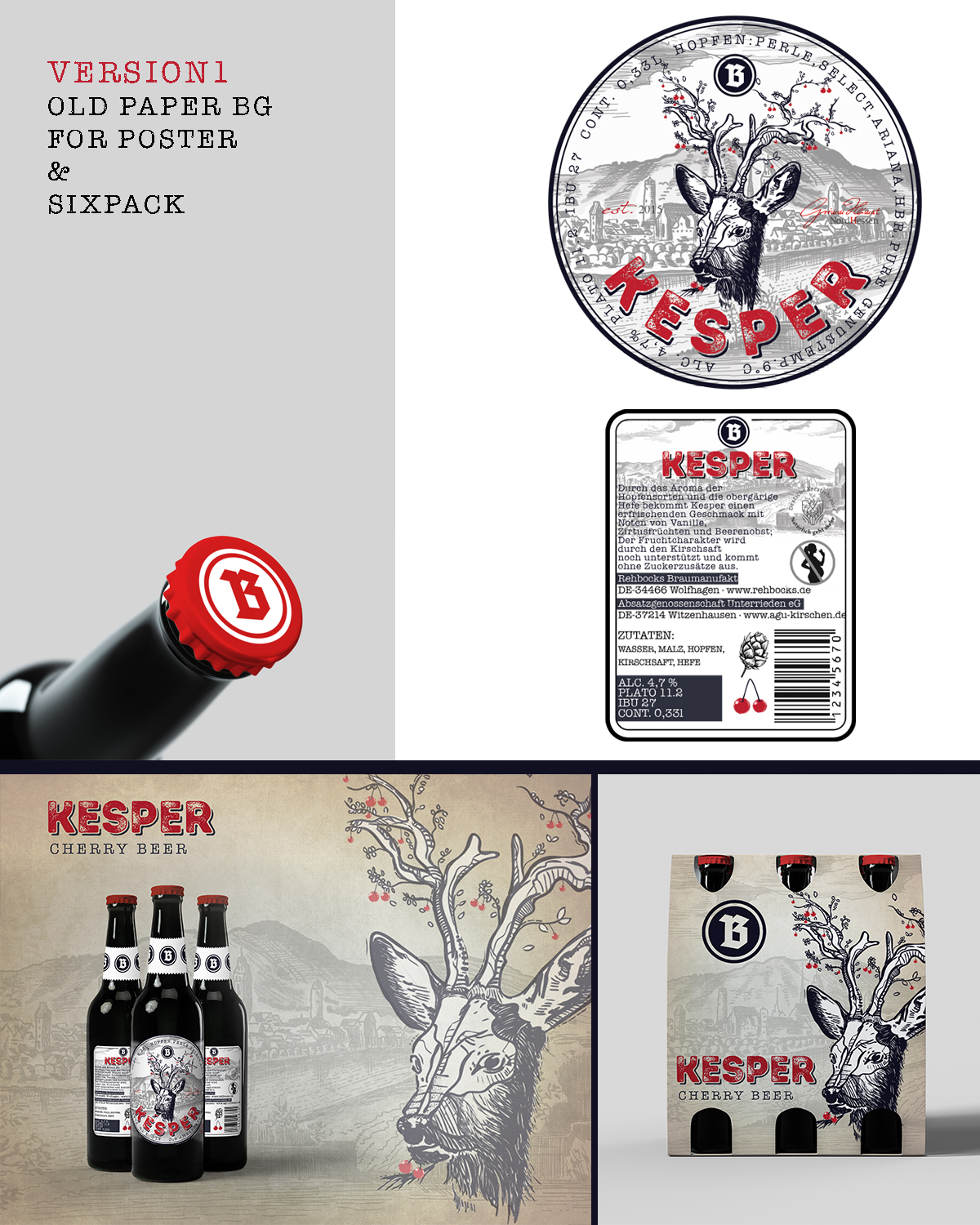 Label Design by deadPixel for Rehbocks Braumanufaktur | Design #18079860