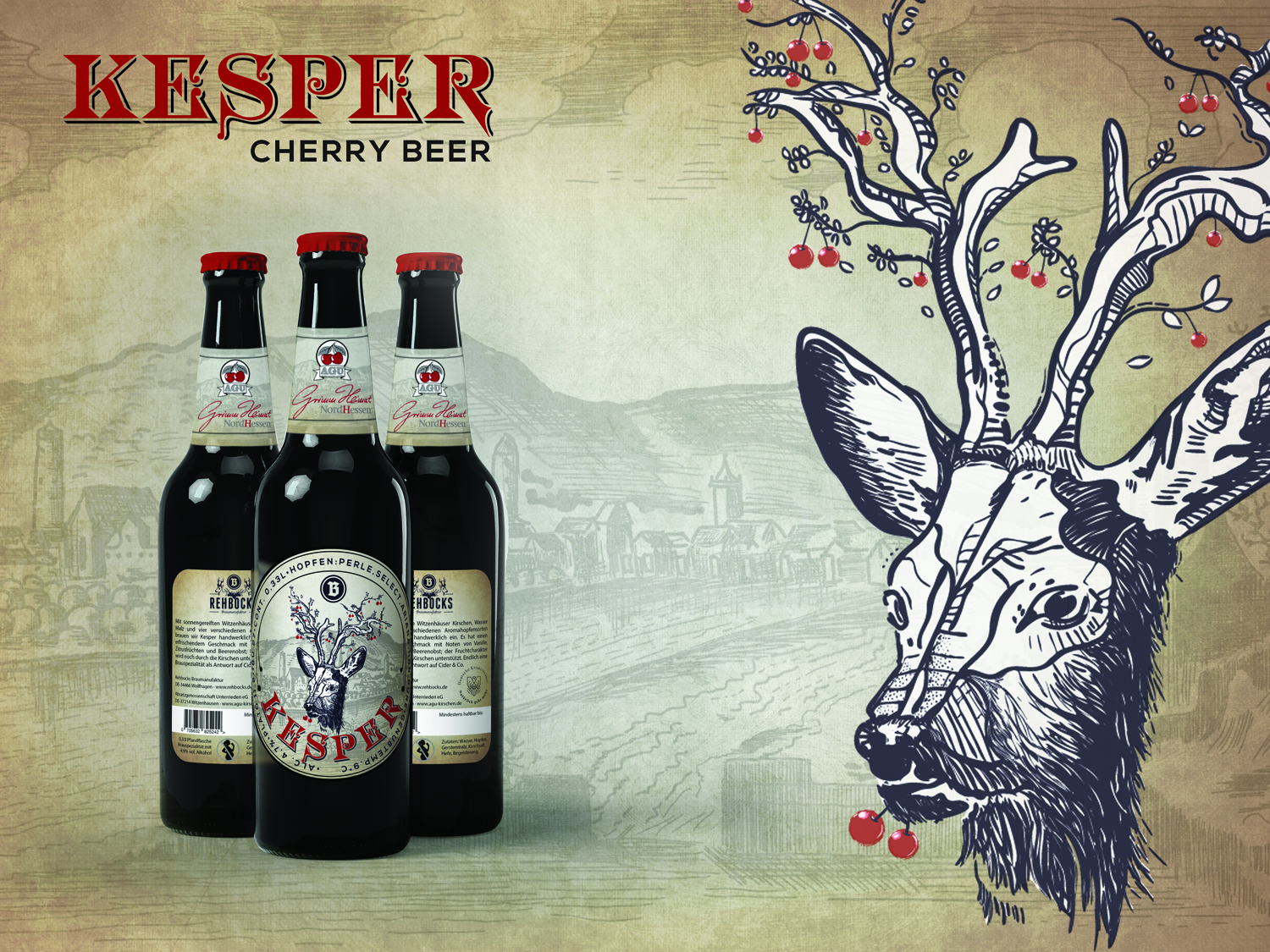 Label Design by deadPixel for Rehbocks Braumanufaktur | Design #18115325