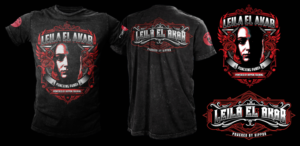 Leila El Akab Fighter Shirt | T-shirt Design by Bayu_susilo