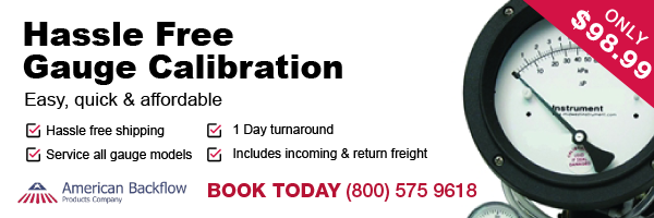 Banner Ad Design by Petit Four Design for American Backflow Products Company | Design #17923183
