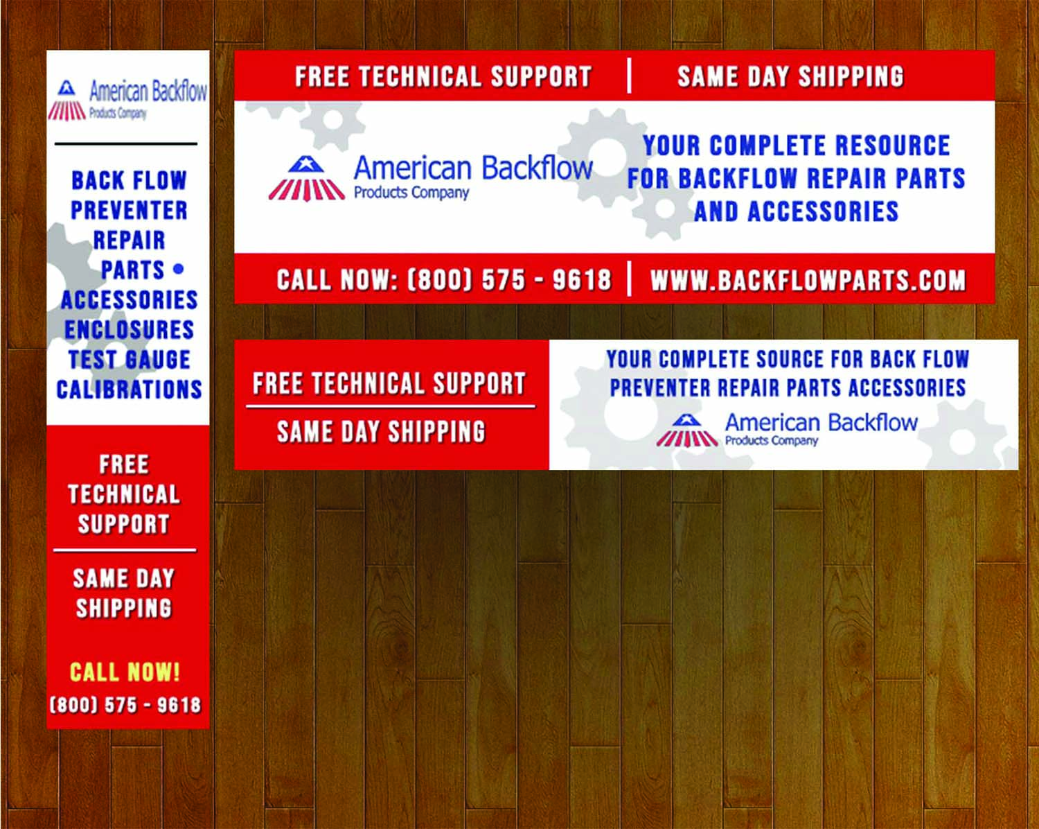 Banner Ad Design by kumar bharath hassan narasimha murthy for American Backflow Products Company | Design #17959792