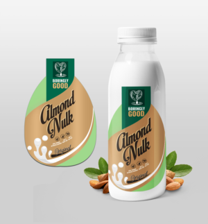 Our Almond Nulk needs new labels and logo as good as the product itself - the ultimate nut milk | Design Emballage par SAI DESIGNS