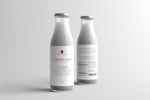 Our Almond Nulk needs new labels and logo as good as the product itself - the ultimate nut milk | Verpackungs-Design von Ted Vesania