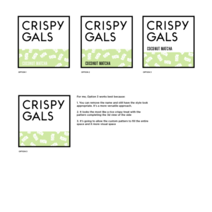 Logo Design by Love Buzz for Crispy gals  | Design: #18183798