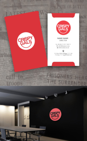 Crispy Gals  | Logo Design by zebronicgraphic