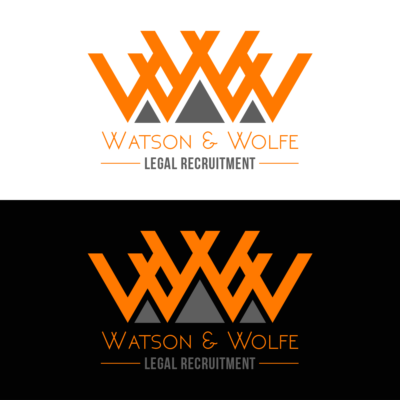 Logo Design by lgiuly_design for Watson & Wolfe Legal Recruitment | Design #17931073