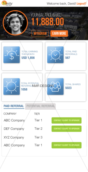 App Design by Nic M Rayce for Trinity Solar | Design #17965526