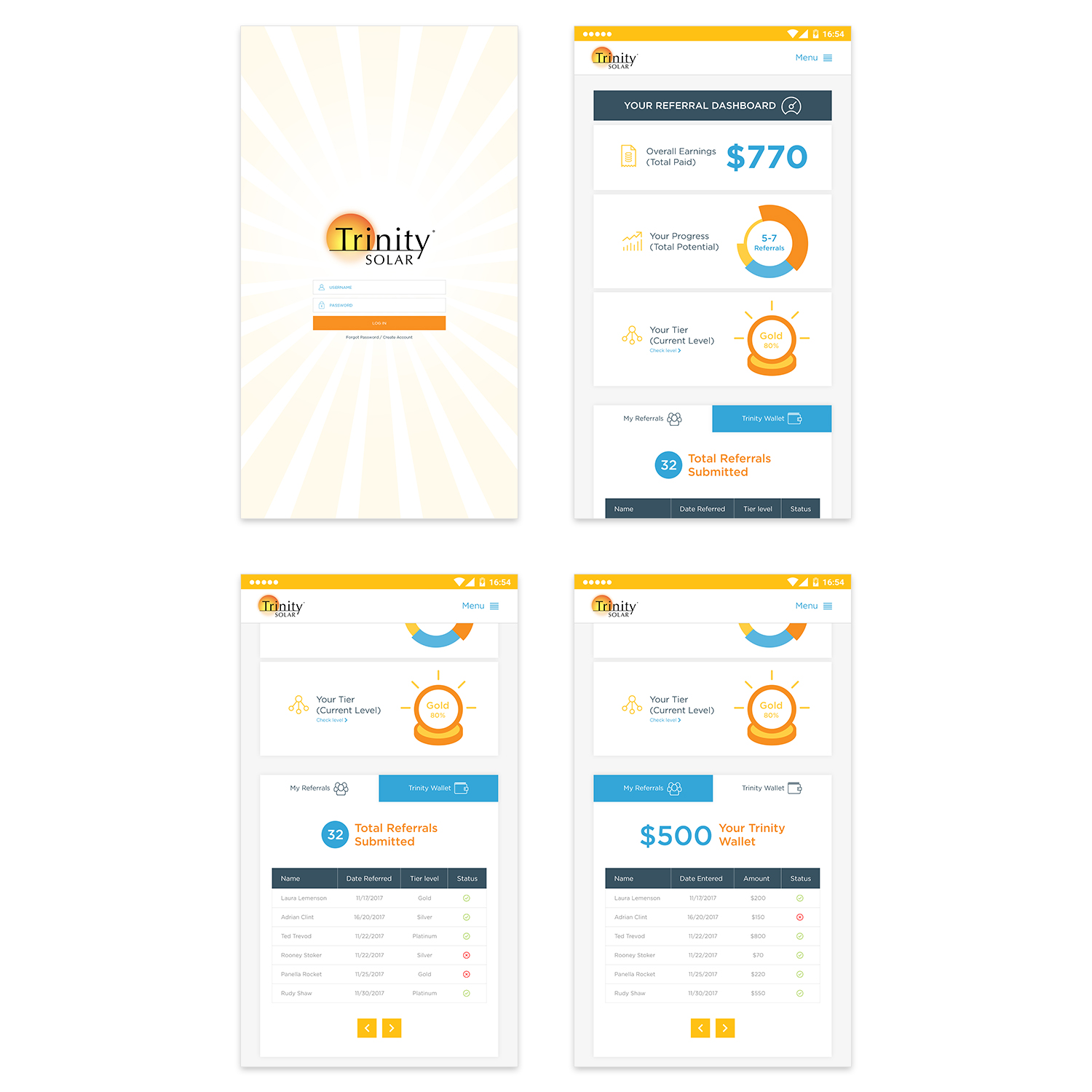 App Design by Chronicle Designs for Trinity Solar | Design: #17965239