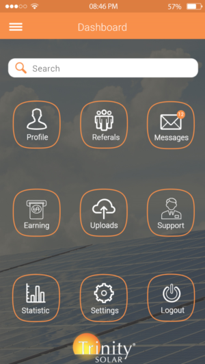 App Design by Oudib for Trinity Solar | Design: #17975075