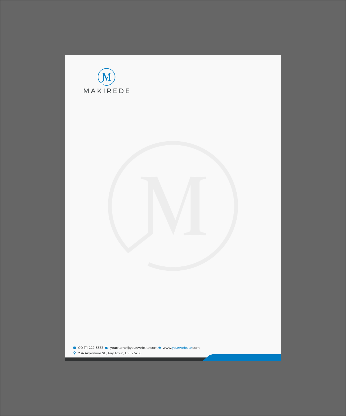 Letterhead Design by INDIAN_Ashok for Makirede | Design #17923840