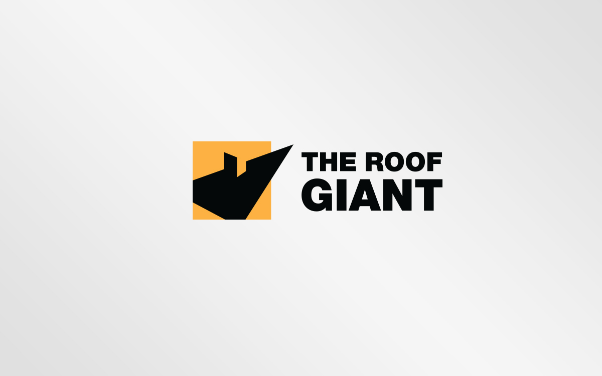 modern professional roofing logo design for the roof giant by