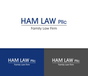 part of all of the name: Ham Law PLLC | Logo Design by V Solutions