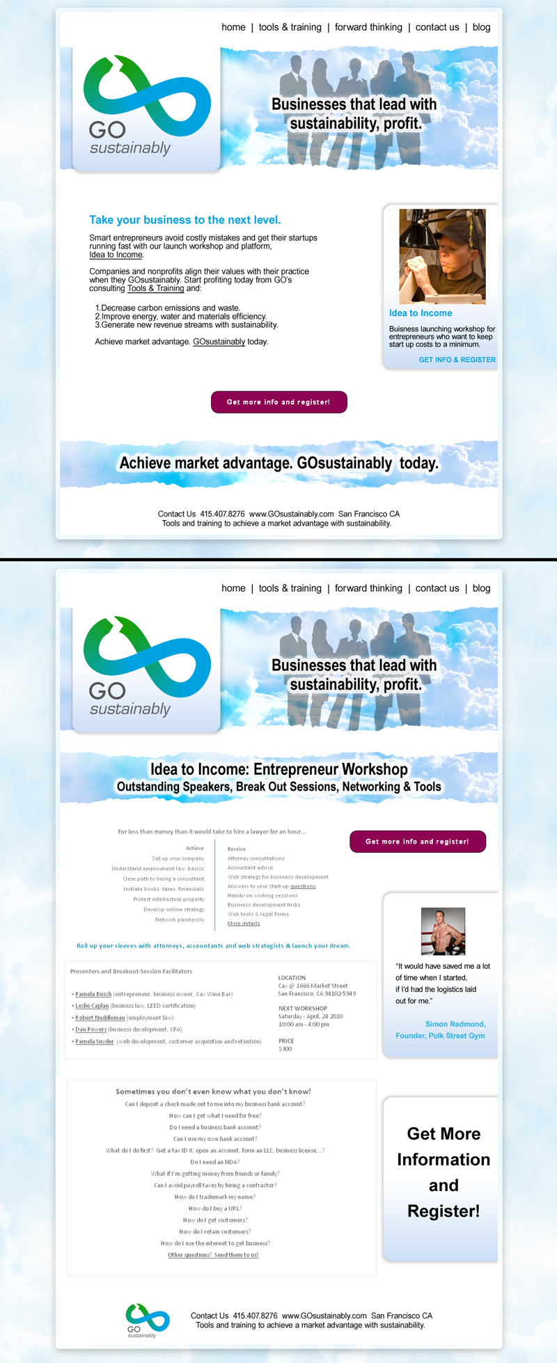 Web Design by LFS Designs for GOsustainably | Design #47951