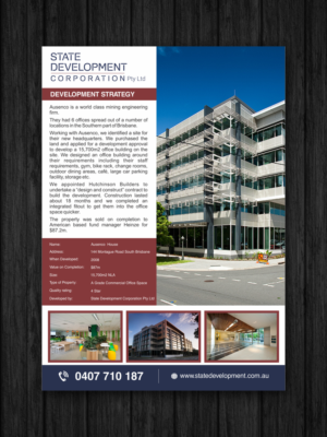 Diseño de Flyer por designking para state development corporation pty ltd | Diseño #17962592