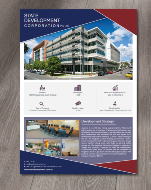 Diseño de Flyer por alex989 para state development corporation pty ltd | Diseño: #17942999