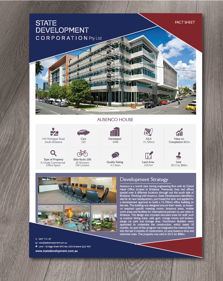 Diseño de Flyer por alex989 para state development corporation pty ltd | Diseño: #18047686
