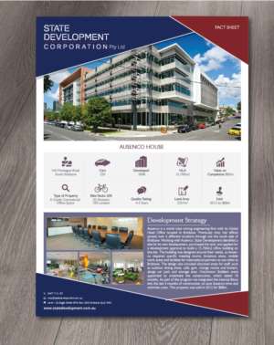 Diseño de Flyer por alex989 para state development corporation pty ltd | Diseño: #18047686
