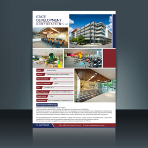Diseño de Flyer por creative.bugs para state development corporation pty ltd | Diseño: #17954988