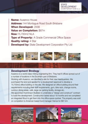 Flyer Design by John Dobson for state development corporation pty ltd | Design: #17960459