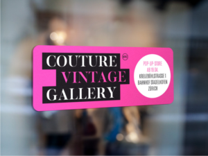 Swiss Haute-Couture Atelier needs a Sticker for a new Pop-up Store | Design Autocollant par Atvento Graphics