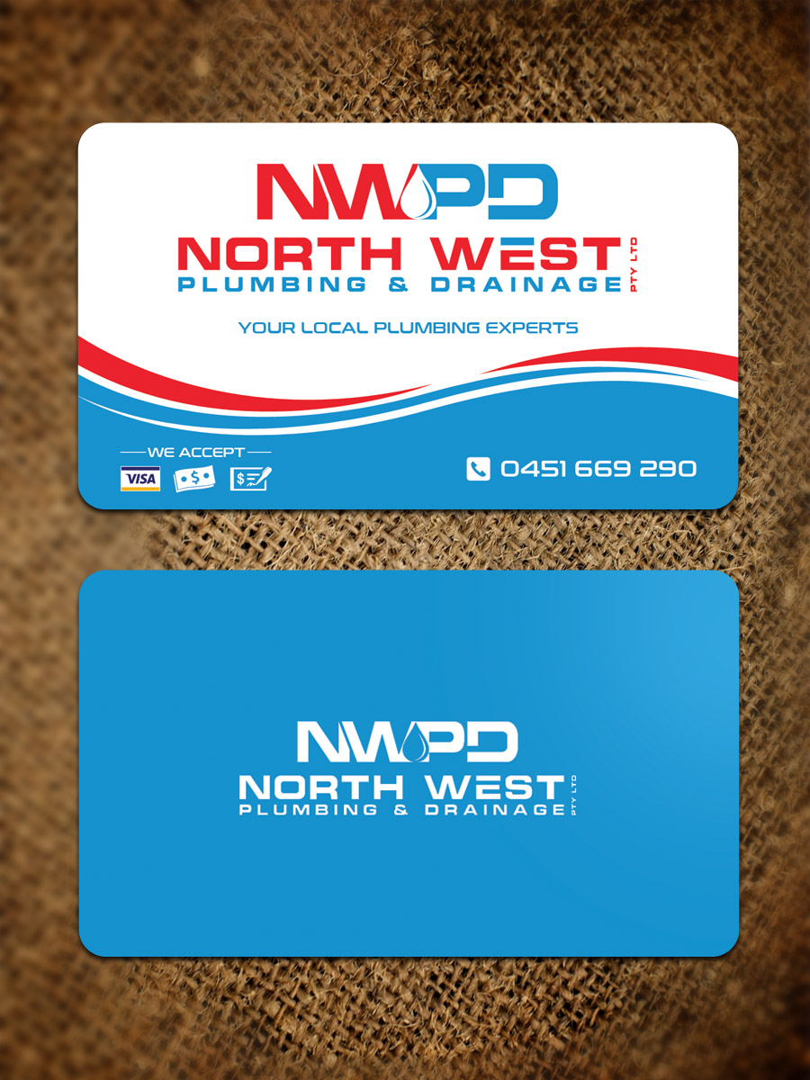 Diseño de Tarjeta de Presentación por Sandaruwan para North West Plumbing & Drainage Pty Ltd | Diseño #17933280