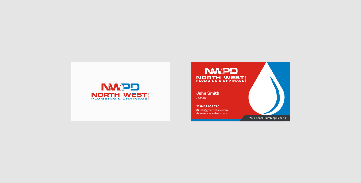 Diseño de Tarjeta de Presentación por INDIAN_Ashok para North West Plumbing & Drainage Pty Ltd | Diseño #17928539