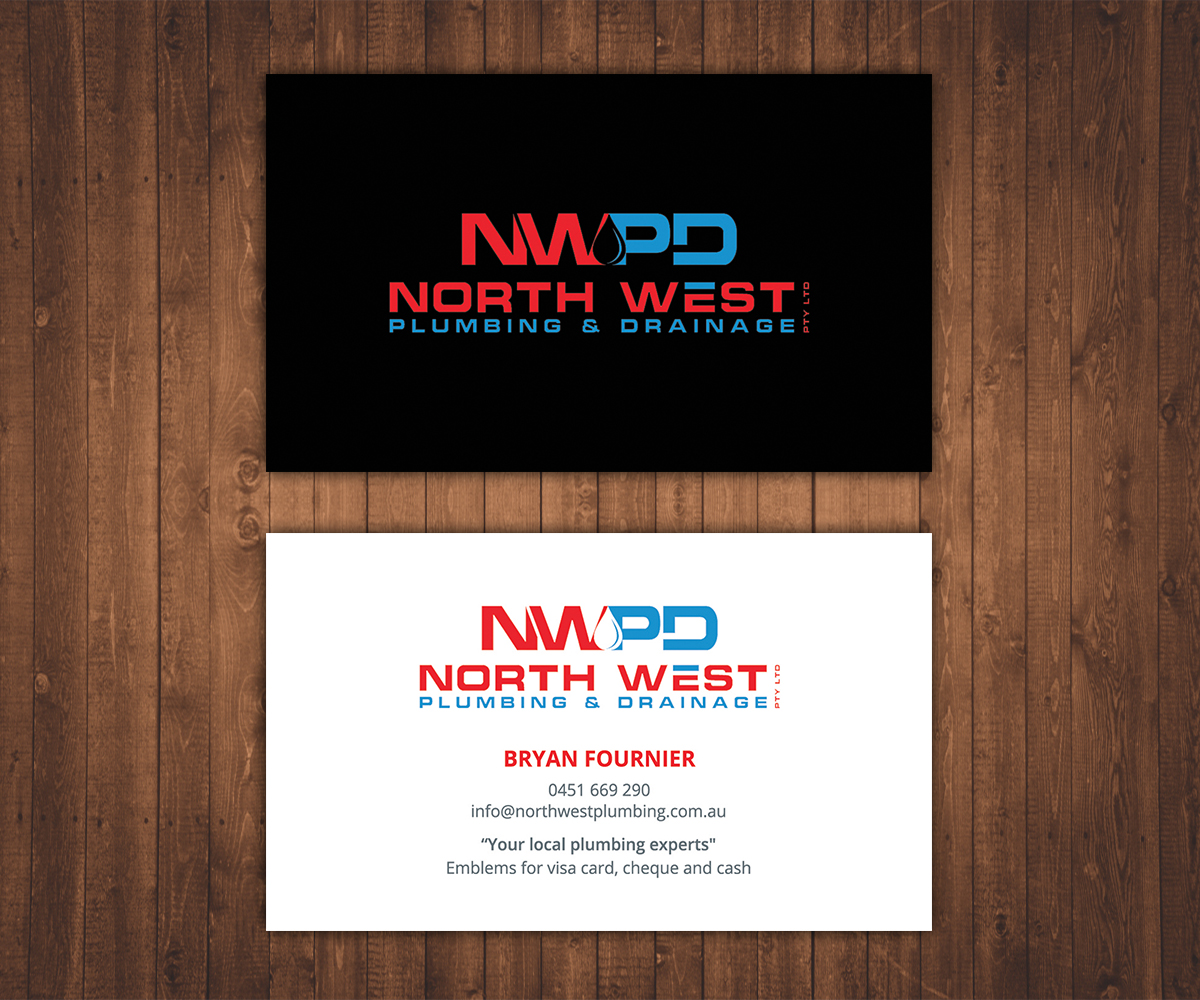 Diseño de Tarjeta de Presentación por Stylez Designz para North West Plumbing & Drainage Pty Ltd | Diseño #17929623