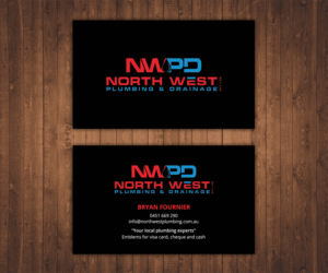 Diseño de Tarjeta de Presentación por Stylez Designz para North West Plumbing & Drainage Pty Ltd | Diseño: #17929624