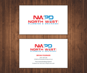 Diseño de Tarjeta de Presentación por Stylez Designz para North West Plumbing & Drainage Pty Ltd | Diseño: #17929625