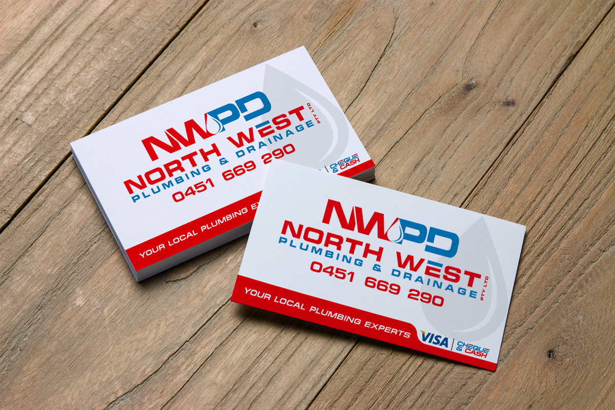 Diseño de Tarjeta de Presentación por JK18 para North West Plumbing & Drainage Pty Ltd | Diseño #17927068