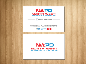 Business Card Design by Creations Box 2015 for North West Plumbing & Drainage Pty Ltd | Design: #17925653