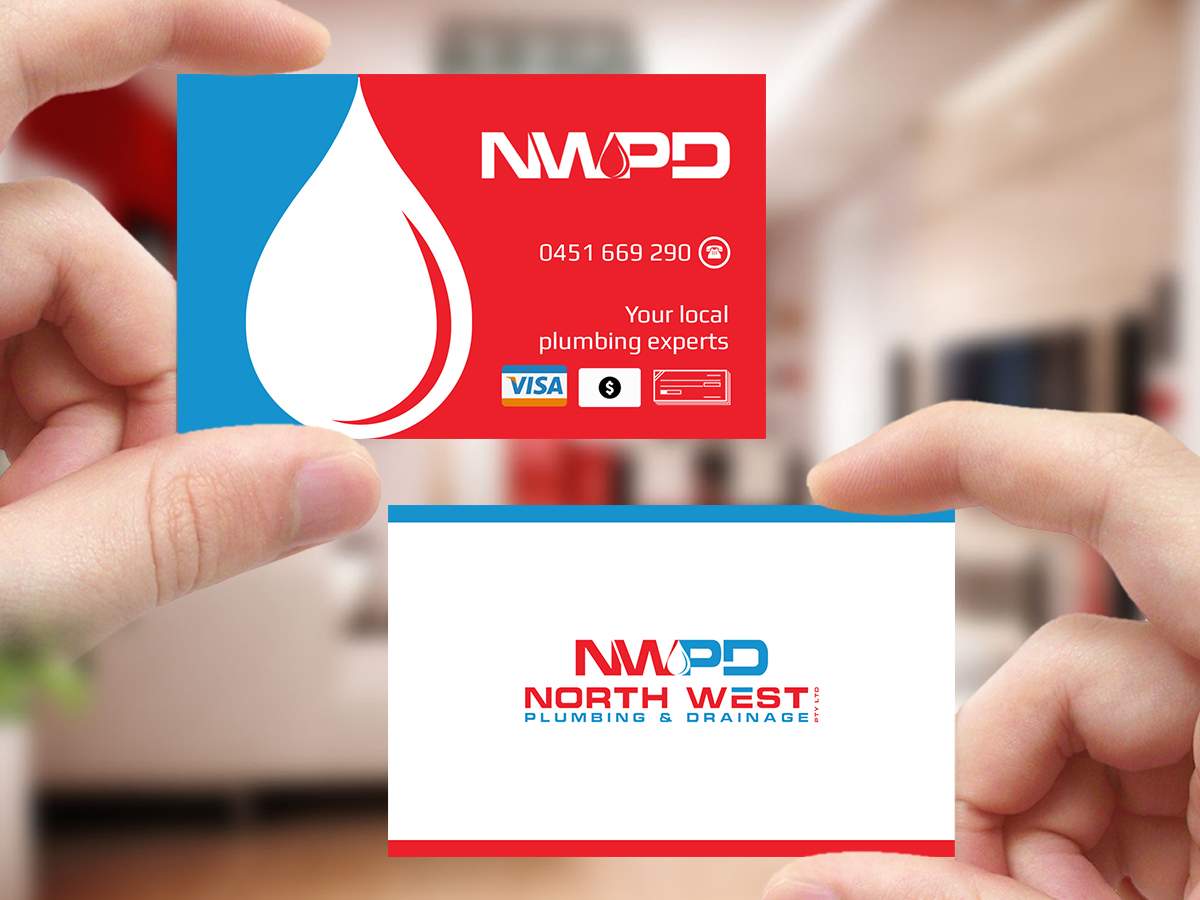 Business Card Design by Creations Box 2015 for North West Plumbing & Drainage Pty Ltd | Design #17930544