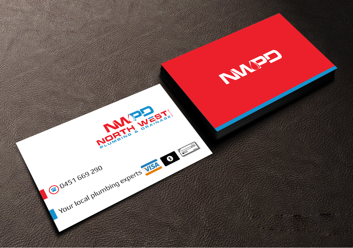 Visitenkarten-Design von Creations Box 2015 für North West Plumbing & Drainage Pty Ltd | Design #17930545