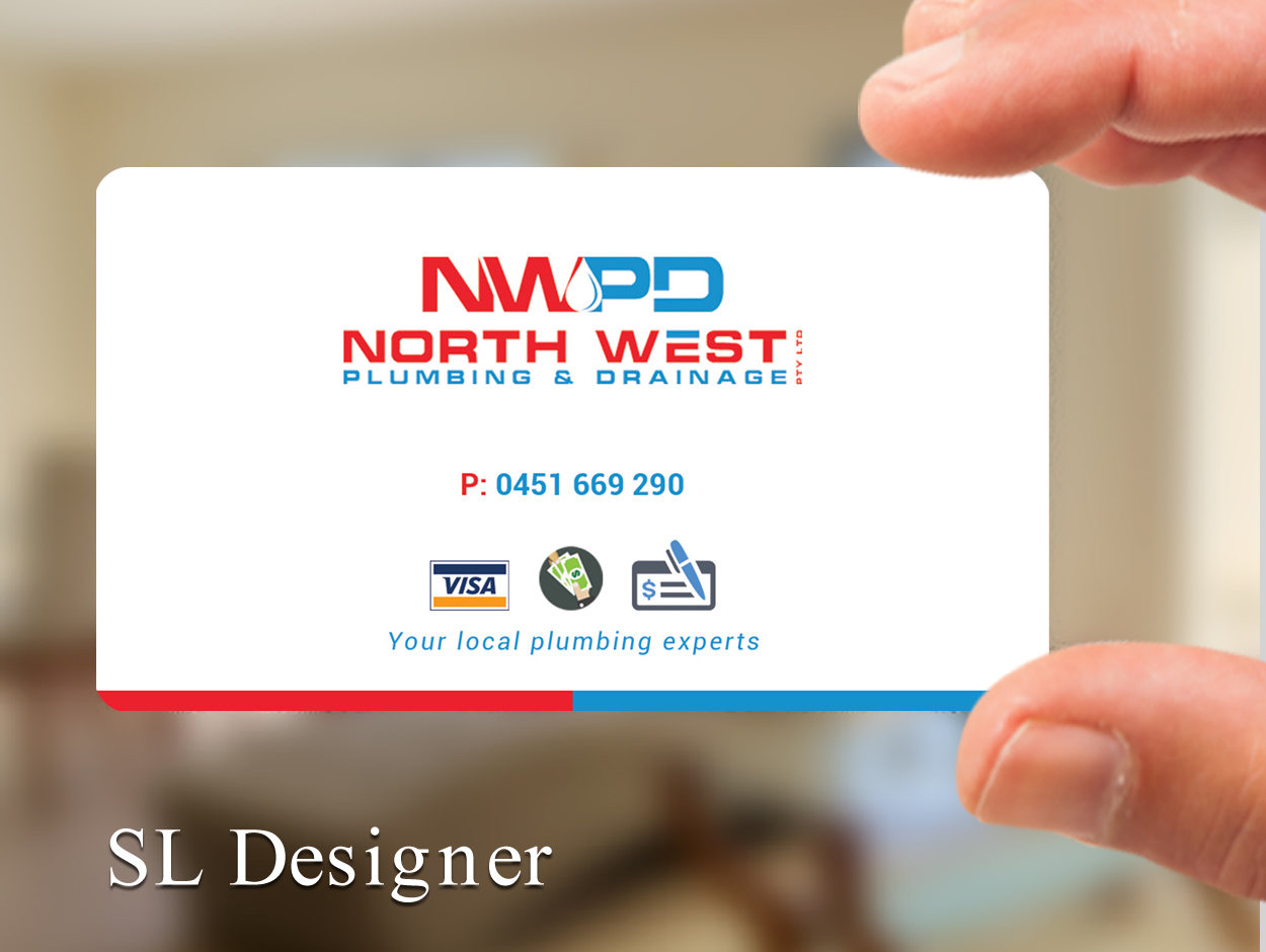 Diseño de Tarjeta de Presentación por SL Designer para North West Plumbing & Drainage Pty Ltd | Diseño #17929930