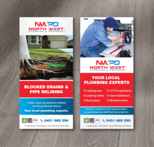 Flyer Design by alex989 for North West Plumbing & Drainage Pty Ltd | Design: #17927913