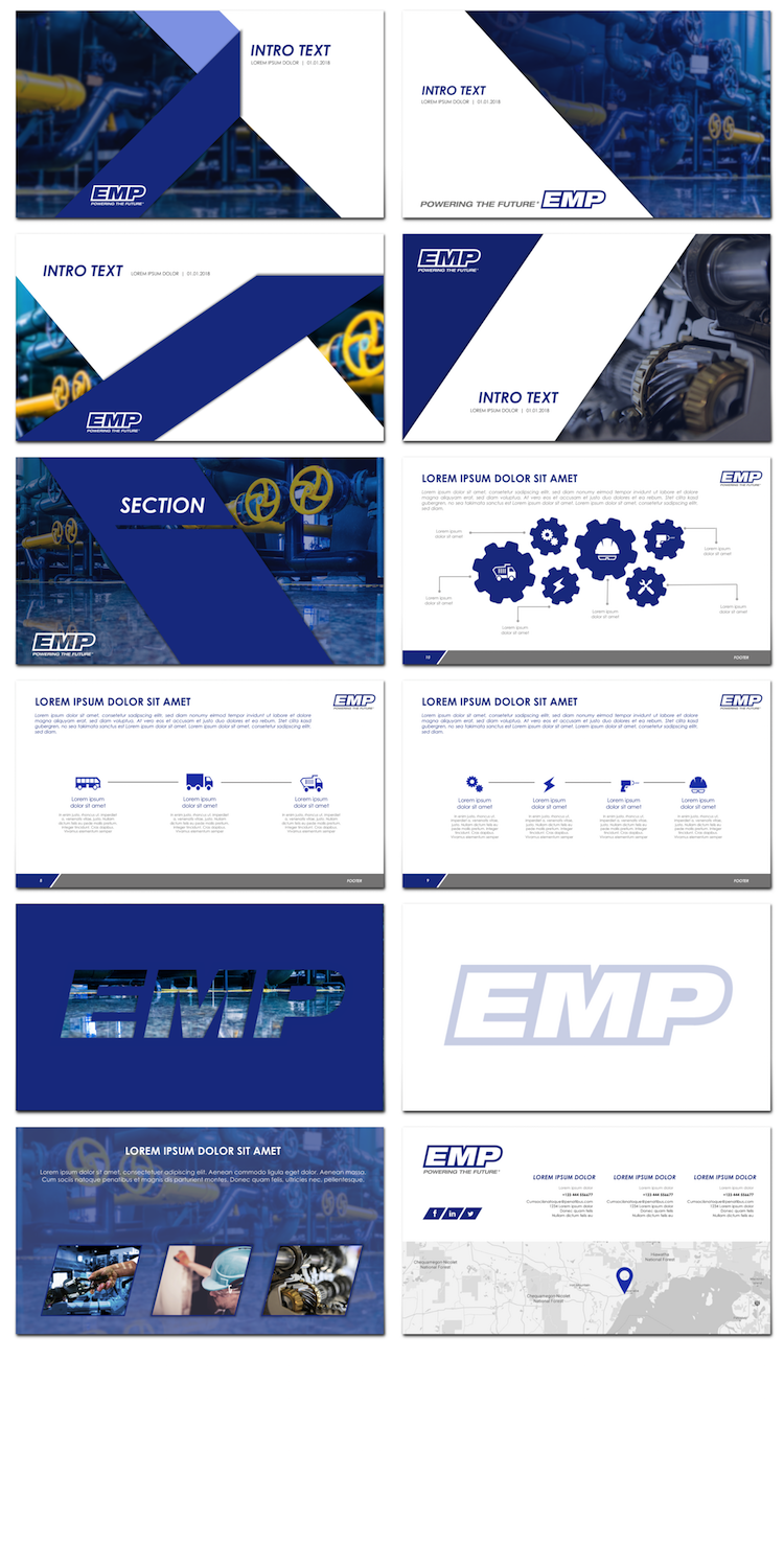 PowerPoint Design by StonyDog Design for Engineered Machined Products, Inc | Design #18205739
