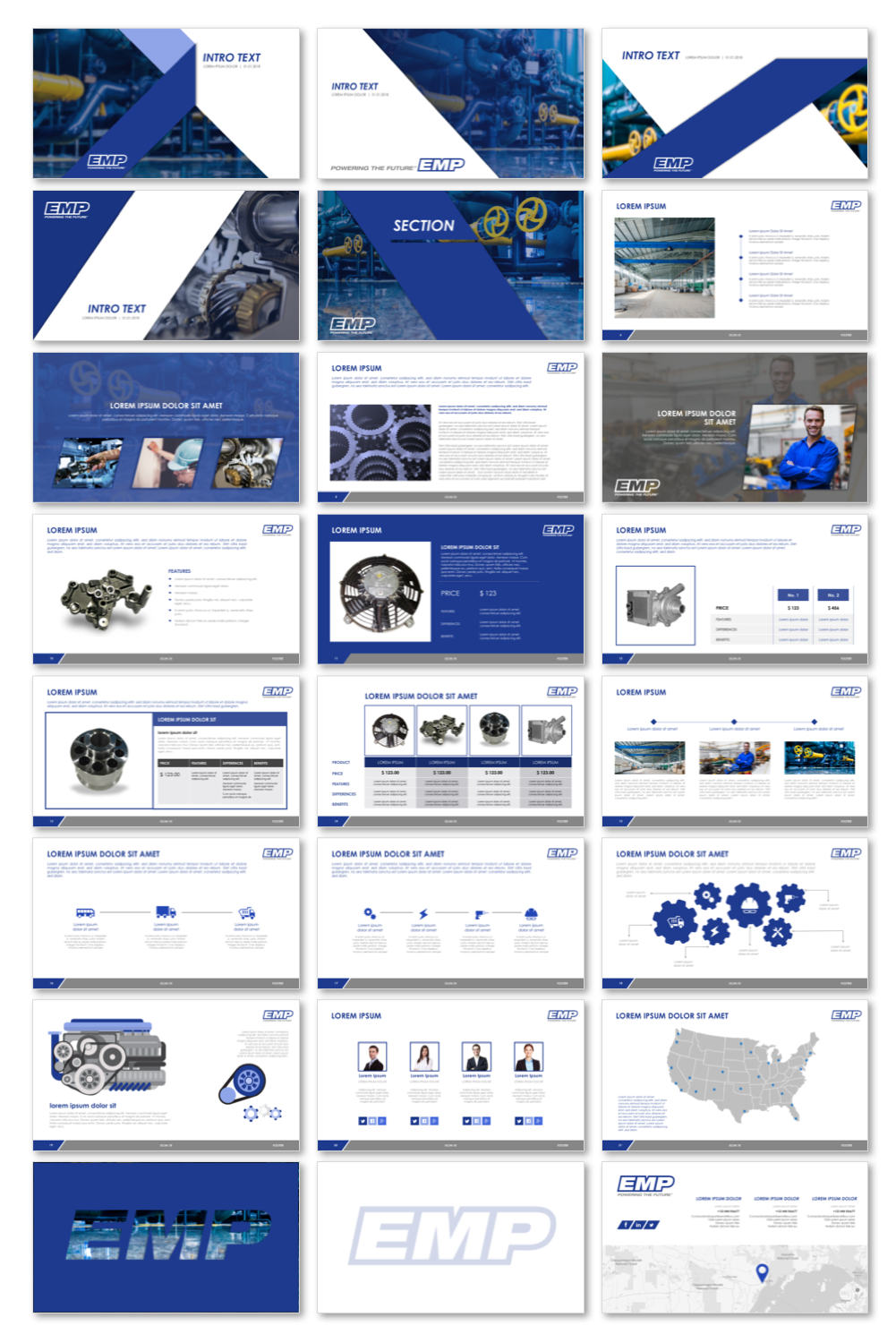 PowerPoint Design by StonyDog Design for Engineered Machined Products, Inc | Design #18247400