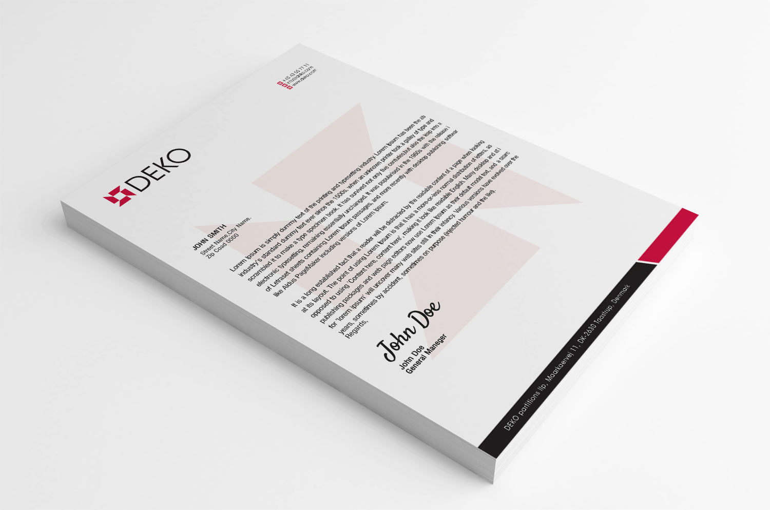 Briefkopf-Design von SL Designer für DEKO Partitions GmbH | Design #17930511