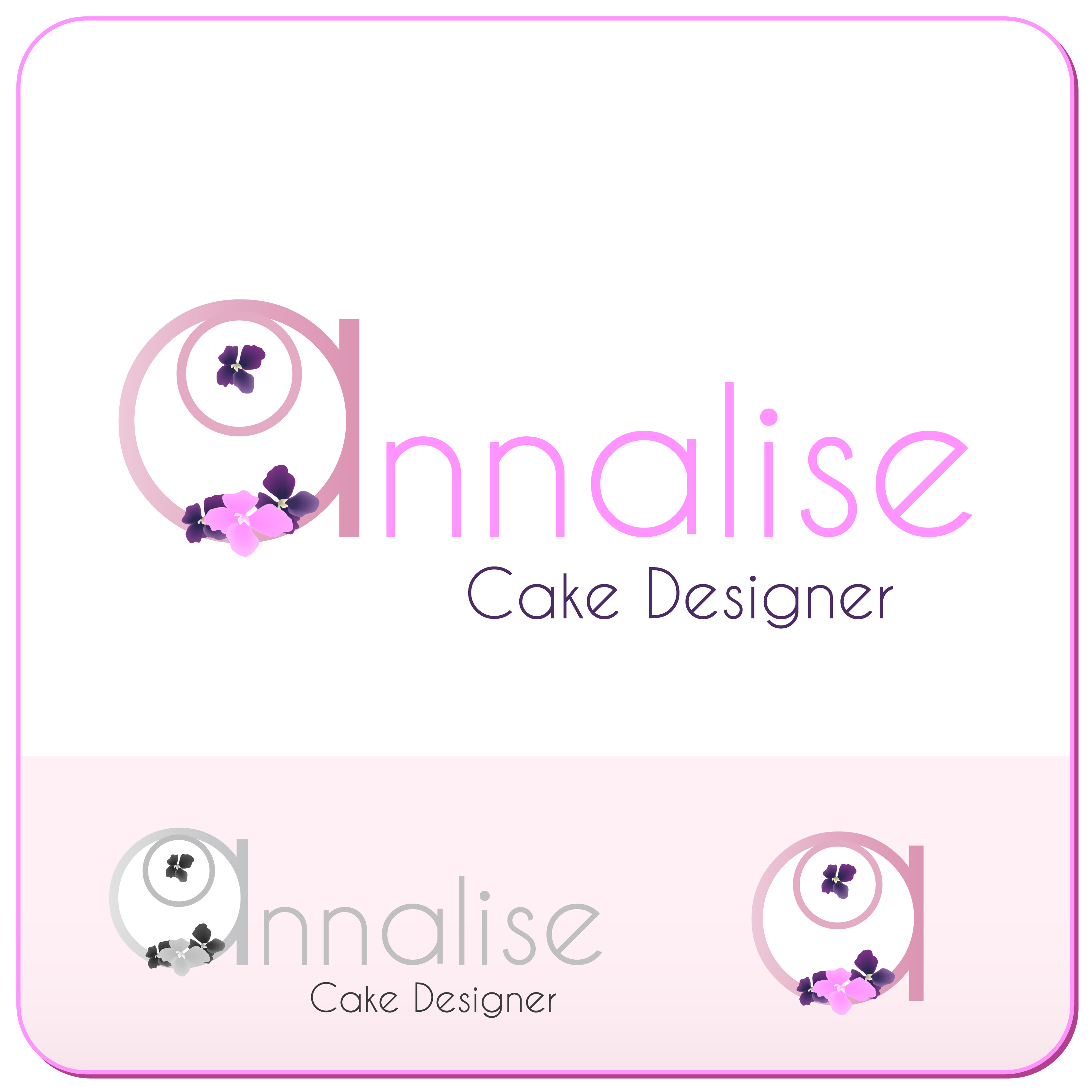 Logo Design by UsBeingUs.com - Debs for Annalise Cake Designer | Design #48458