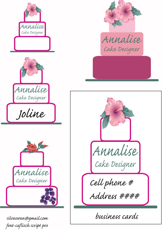 Design de Logo par SilvaSwan Design pour Annalise Cake Designer | Design #48597