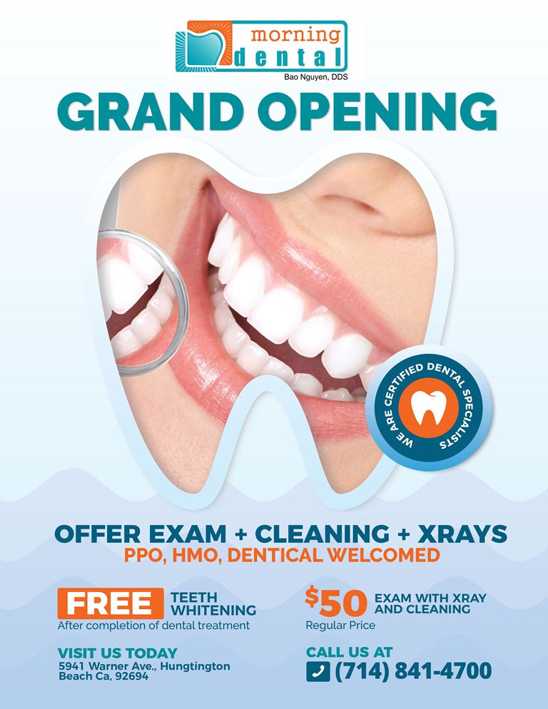Elegant, Modern, Dental Clinic Flyer Design for Morning Dental by Artcher Design 17932394