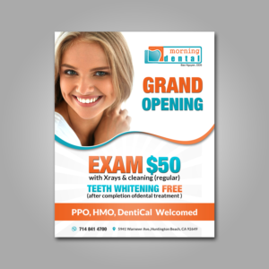 Flyer Design by debdesign for Morning Dental | Design: #18045014