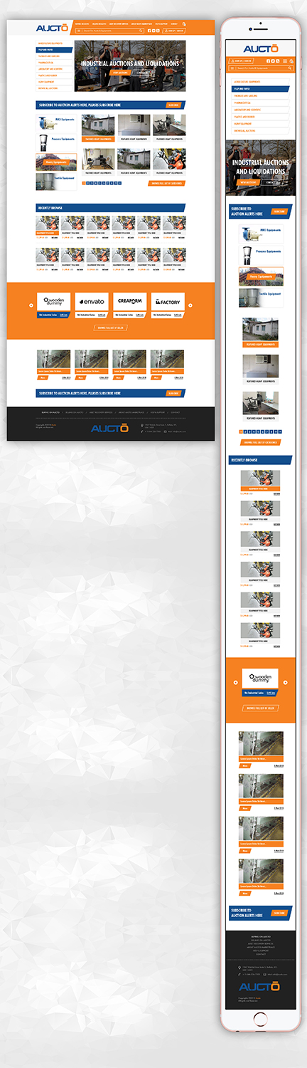 Web-Design von PiXthemes für Aucto Inc. | Design #18005876