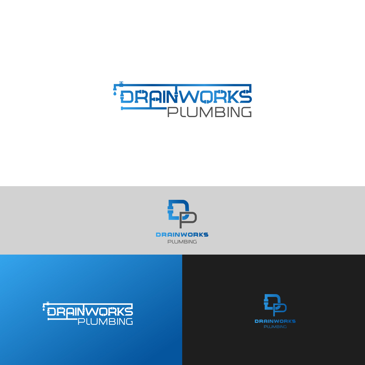Logo Design by karolin for Drainworks Plumbing llc | Design #17929917