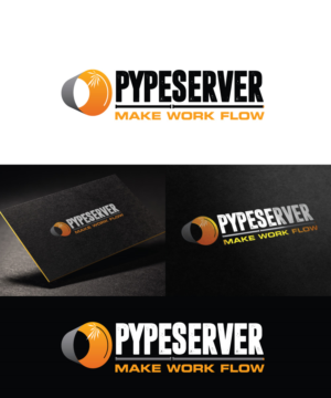 PYPESERVER: MAKE WORK FLOW | Logo Design by Sergio Coelho