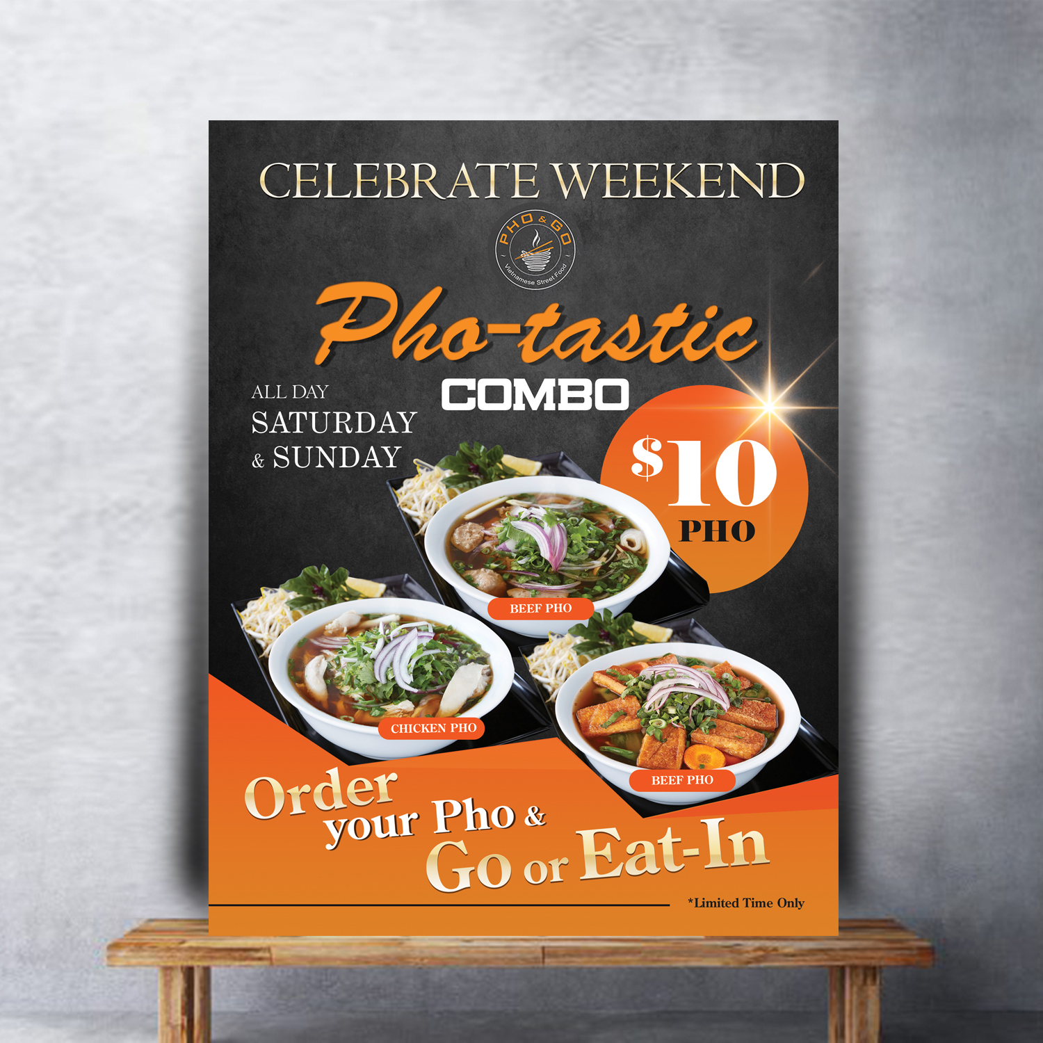 Design de Poster par uk pour Pho and Go Pty Ltd | Design #17942542