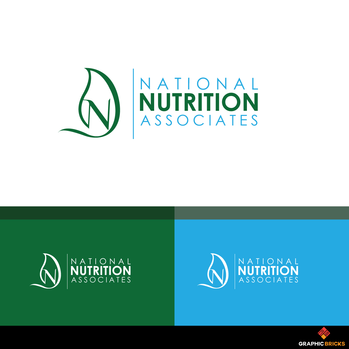 Logo Design by Graphic Bricks for National Nutrition Associates | Design #17952433