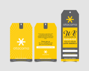 Atacama Home- Hang tags for Modern Handmade Home Decor products  | Diseño de Empaque por Aurora:)